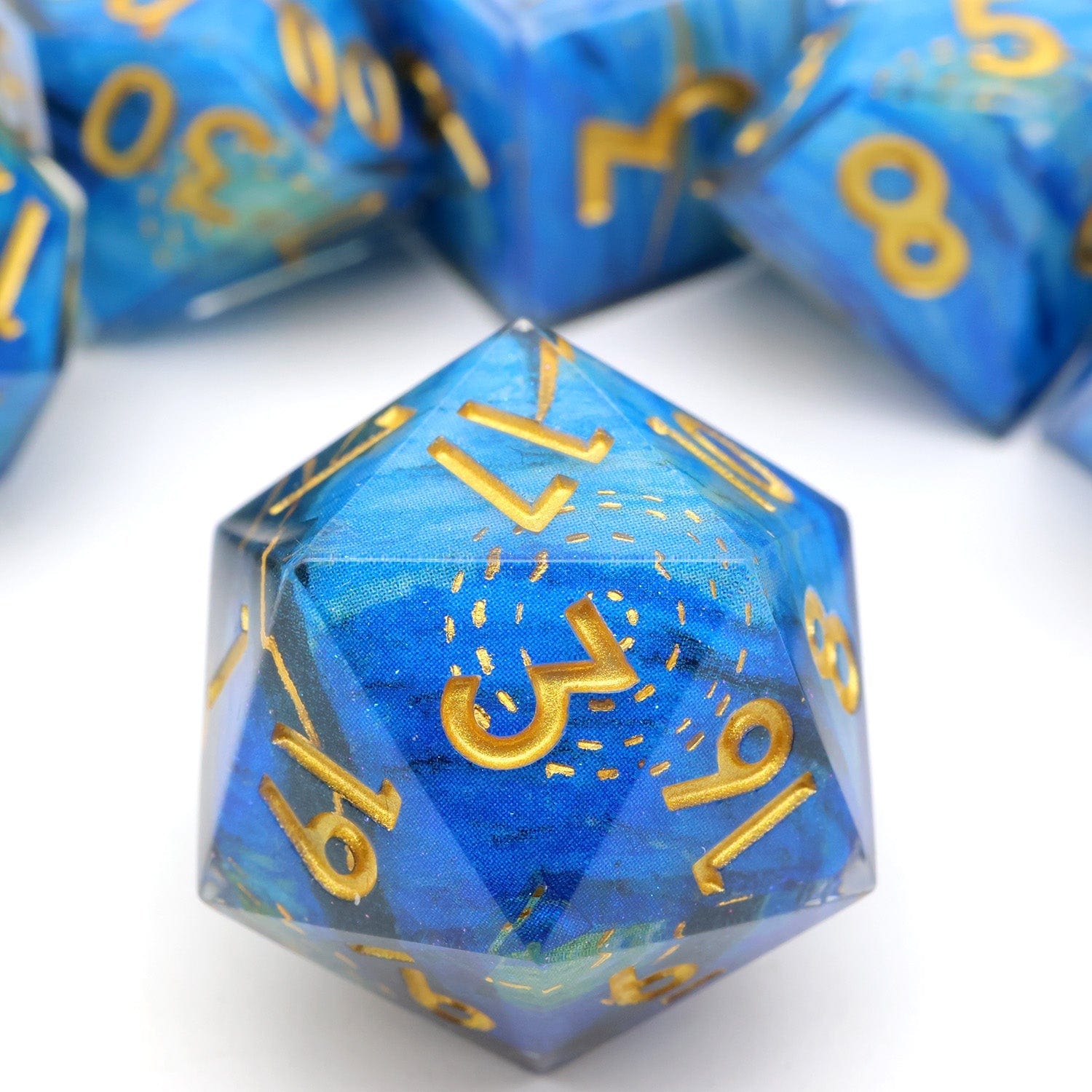 Tabletop Dominion DICE Astral Tide | Art Core Dice | 7 Piece Set
