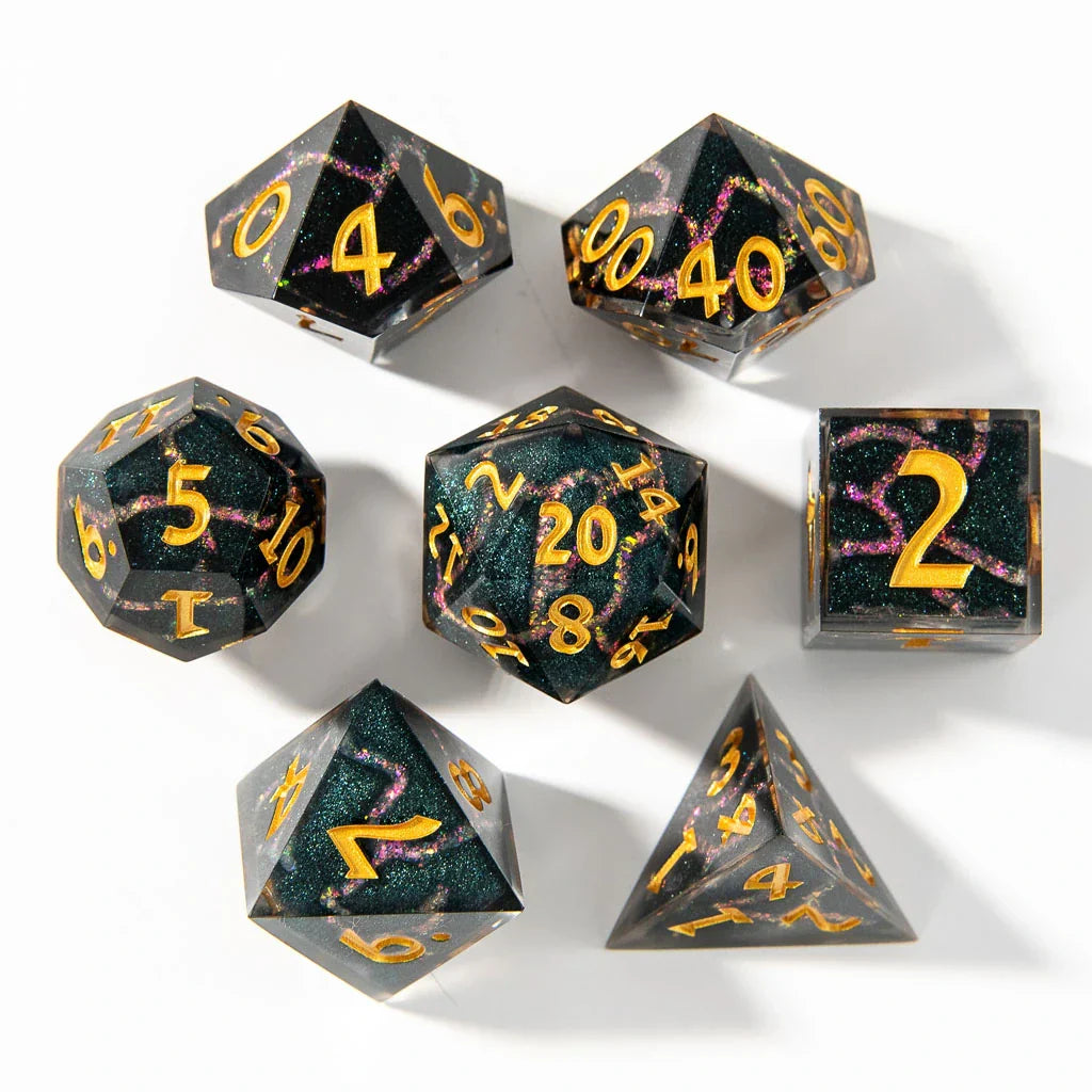 Aurora Spark | Art Core Dice | 7 Piece Set - DICE