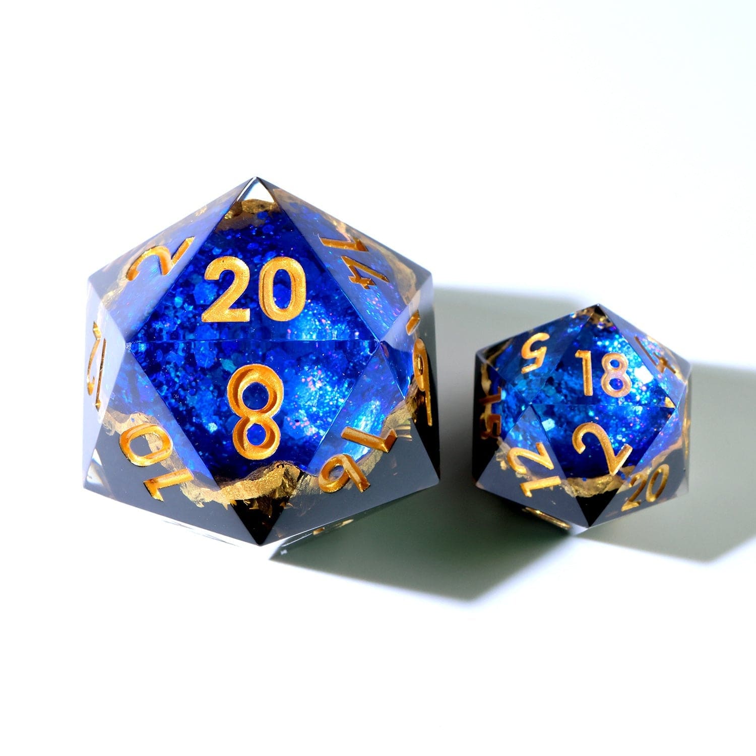 Tabletop Dominion DICE Azure Depths | 33mm D20 | Oversized Geode Dice