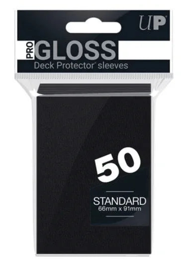 Barely Sensible Collectables Accessories Ultra Pro Standard Size Deck Protectors Black - 50 Sleeves