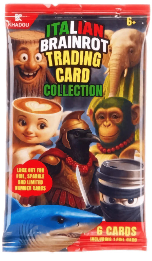Barely Sensible Collectables Single Booster Pack Italian Brainrot Trading Cards Collection - Booster Pack