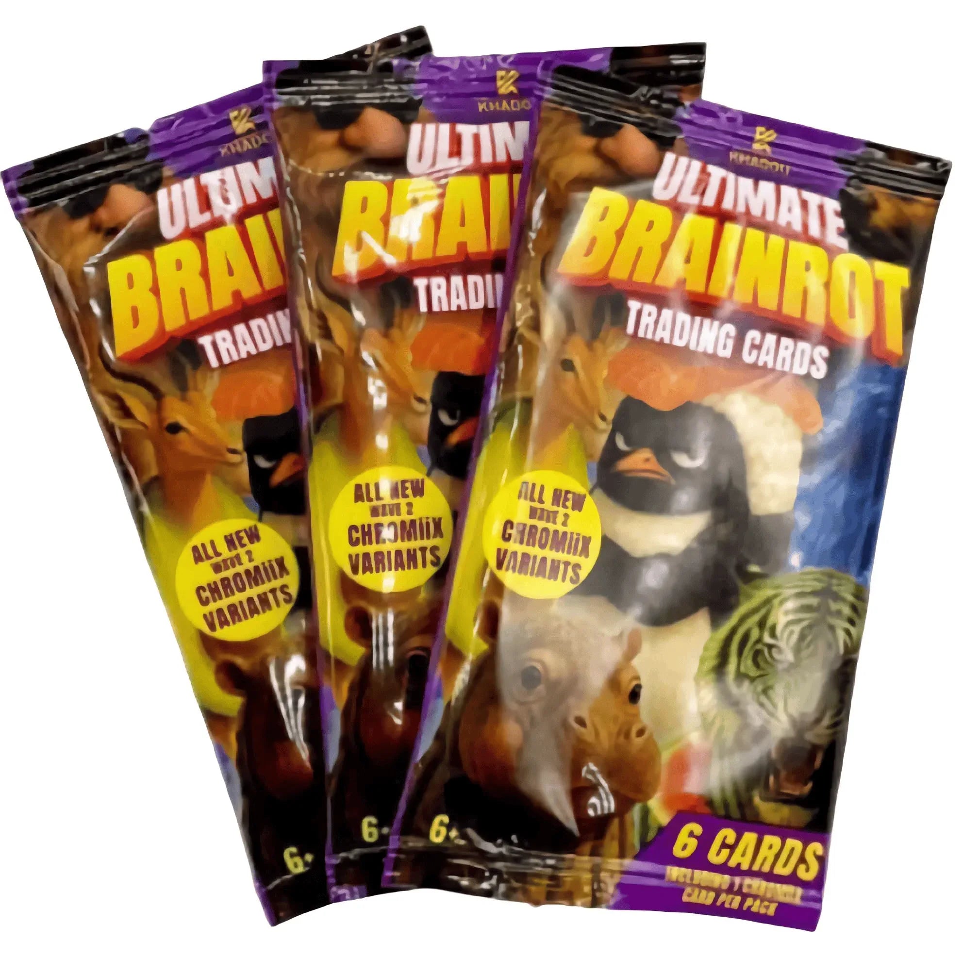 Barely Sensible Collectables Single Booster Pack Ultimate Brainrot -Trading Cards Collection - Wave 2 - Booster Pack