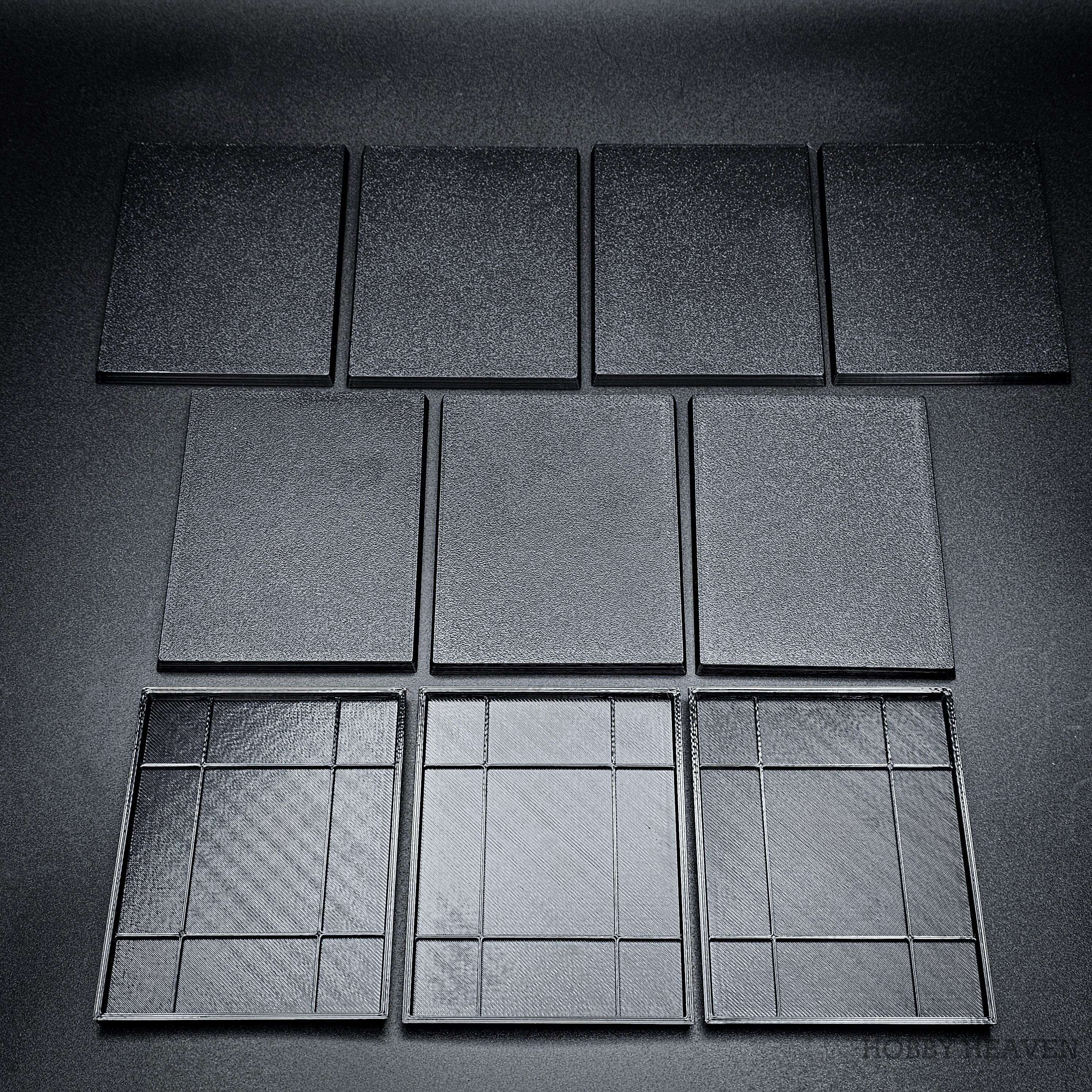 Base 100x75mm Rectangle Plain Plastic Bases 3d Print