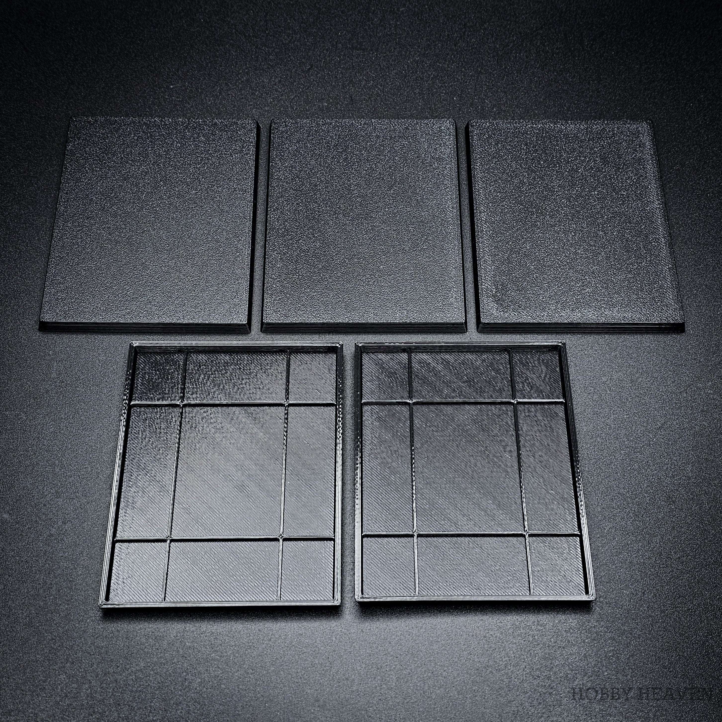 Base 100x75mm Rectangle Plain Plastic Bases 3d Print