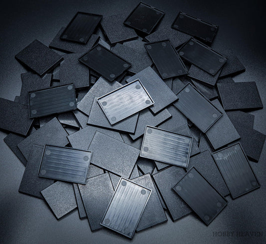 Base 60x40mm Rectangular Plain Plastic Bases