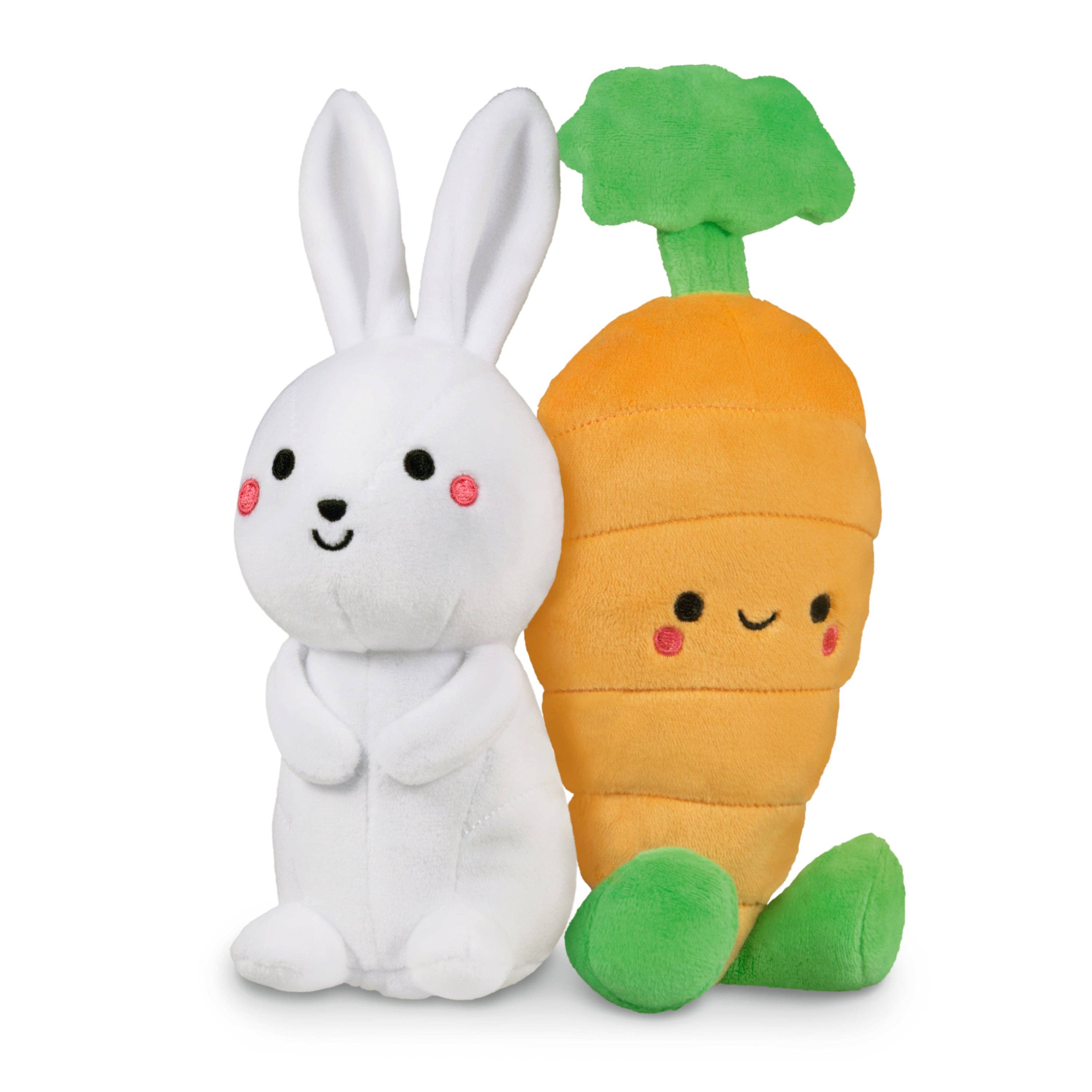 Hallmark Plushie Better Together Bunny & Carrot Magnetic Soft Toy Pair