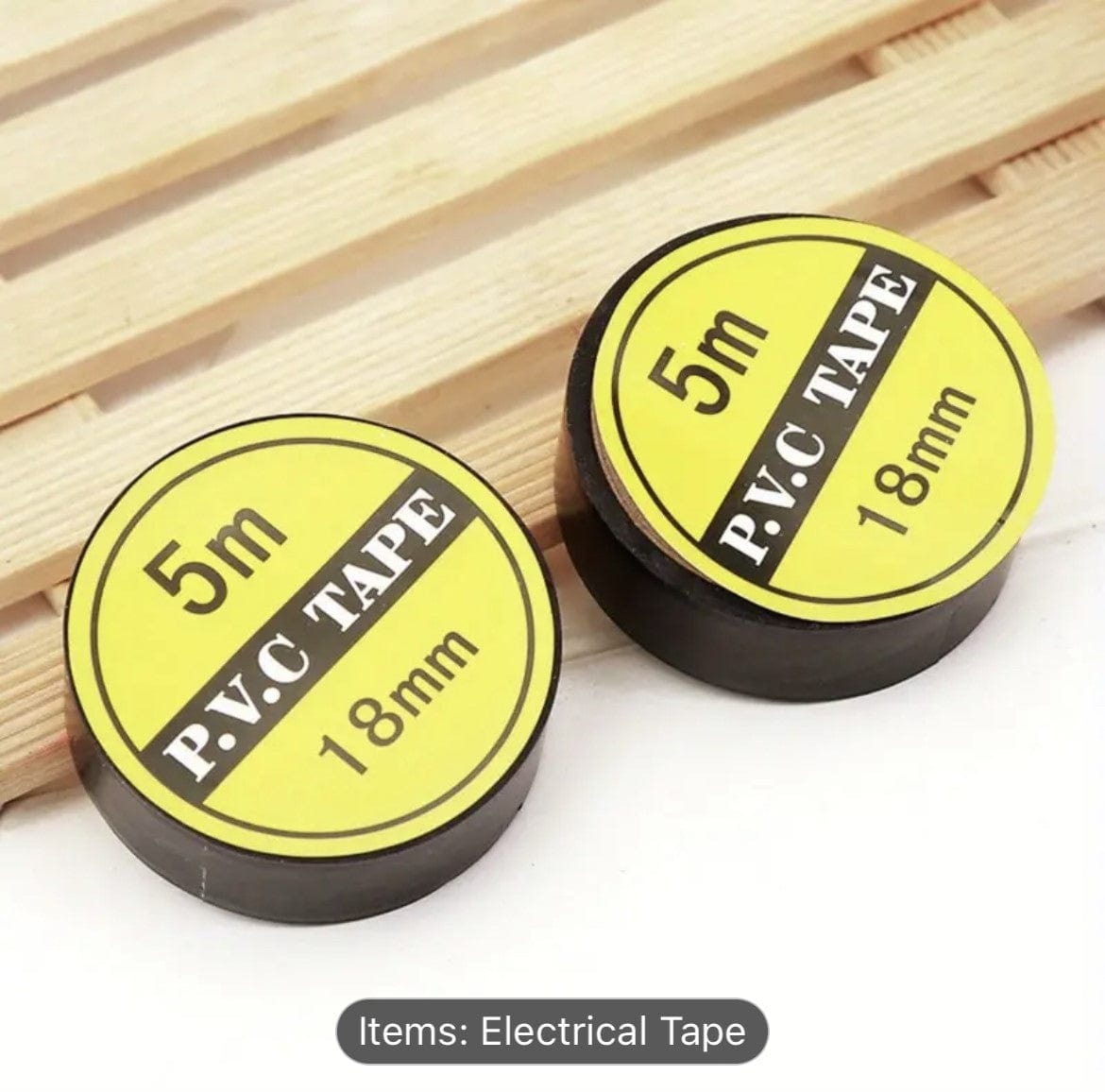 Purple Anime Black P.V.C electrical tape 18mm/5m - 1 roll