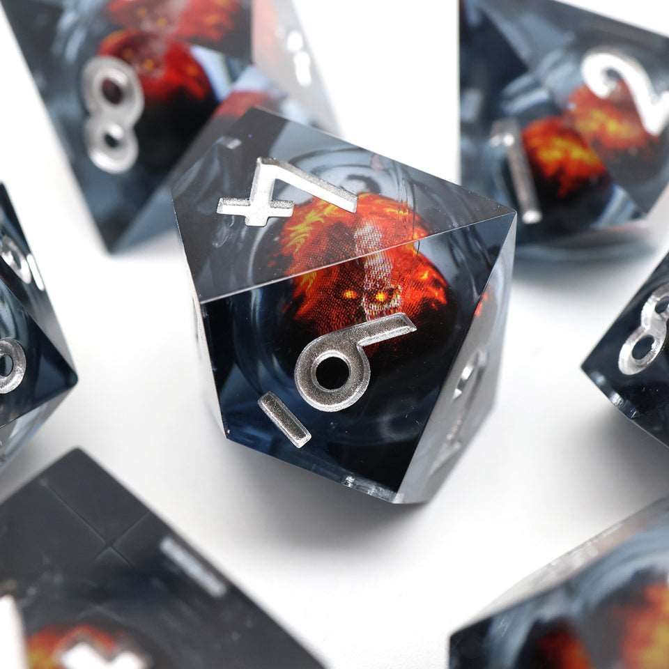 Blazing Skull | Moving Core | 7 Piece Set - DICE