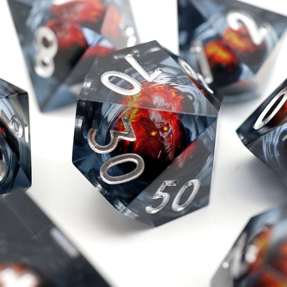Blazing Skull | Moving Core | 7 Piece Set - DICE