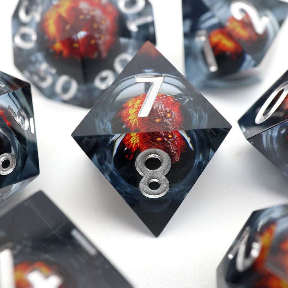 Blazing Skull | Moving Core | 7 Piece Set - DICE