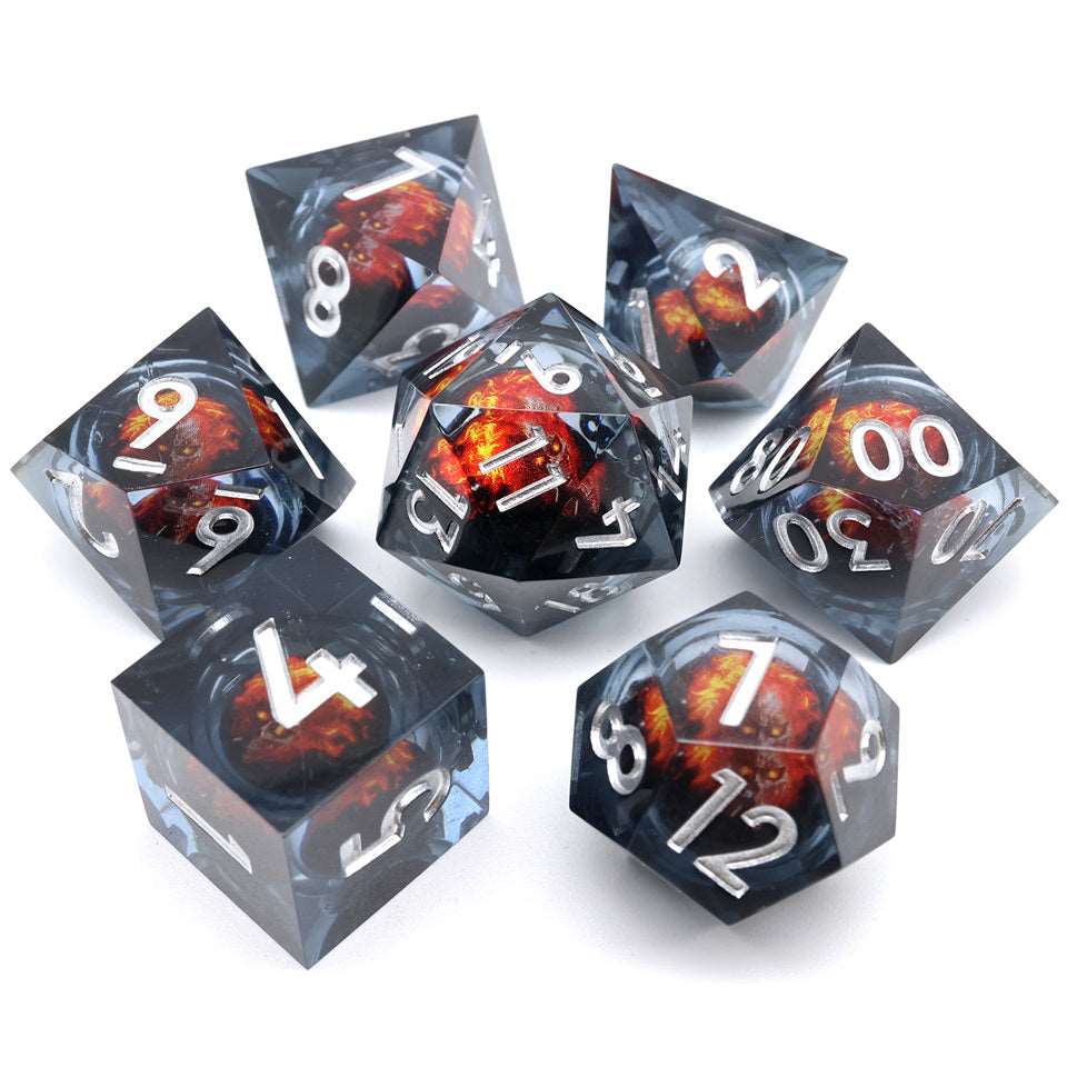 Blazing Skull | Moving Core | 7 Piece Set - DICE
