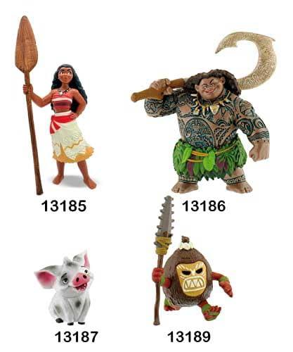 Blue Pirate Toy Bullyland BUL-13185 52611 Disney Moana/Vaiana/Oceania Figure, Multicolor