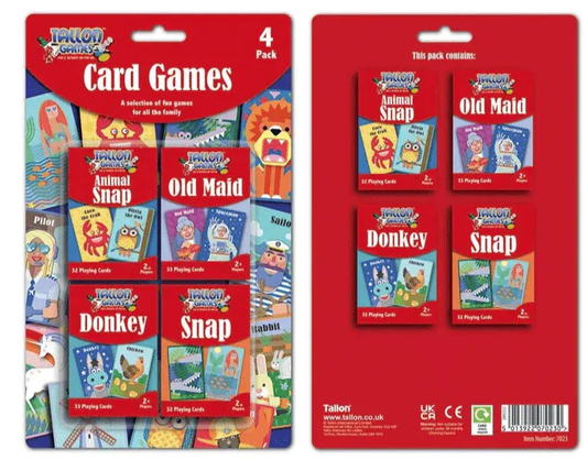 Blue Rain Activity Store Card Games Fun Classic Card Games for All Ages – Old Maid, Snap, Donkey, Animal Snap