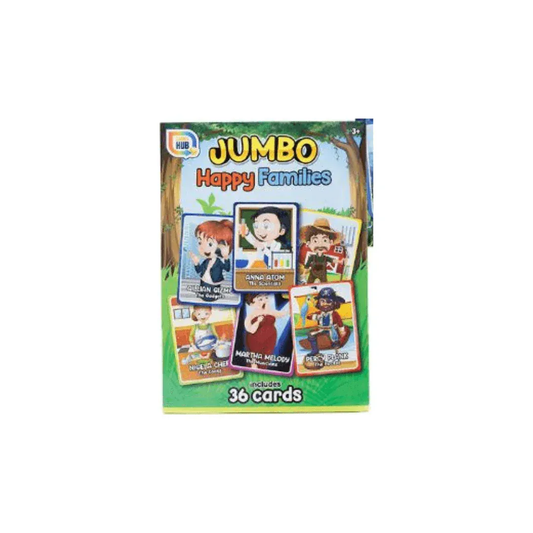 Blue Rain Activity Store Card Games Happy Families Card Game - Large A4