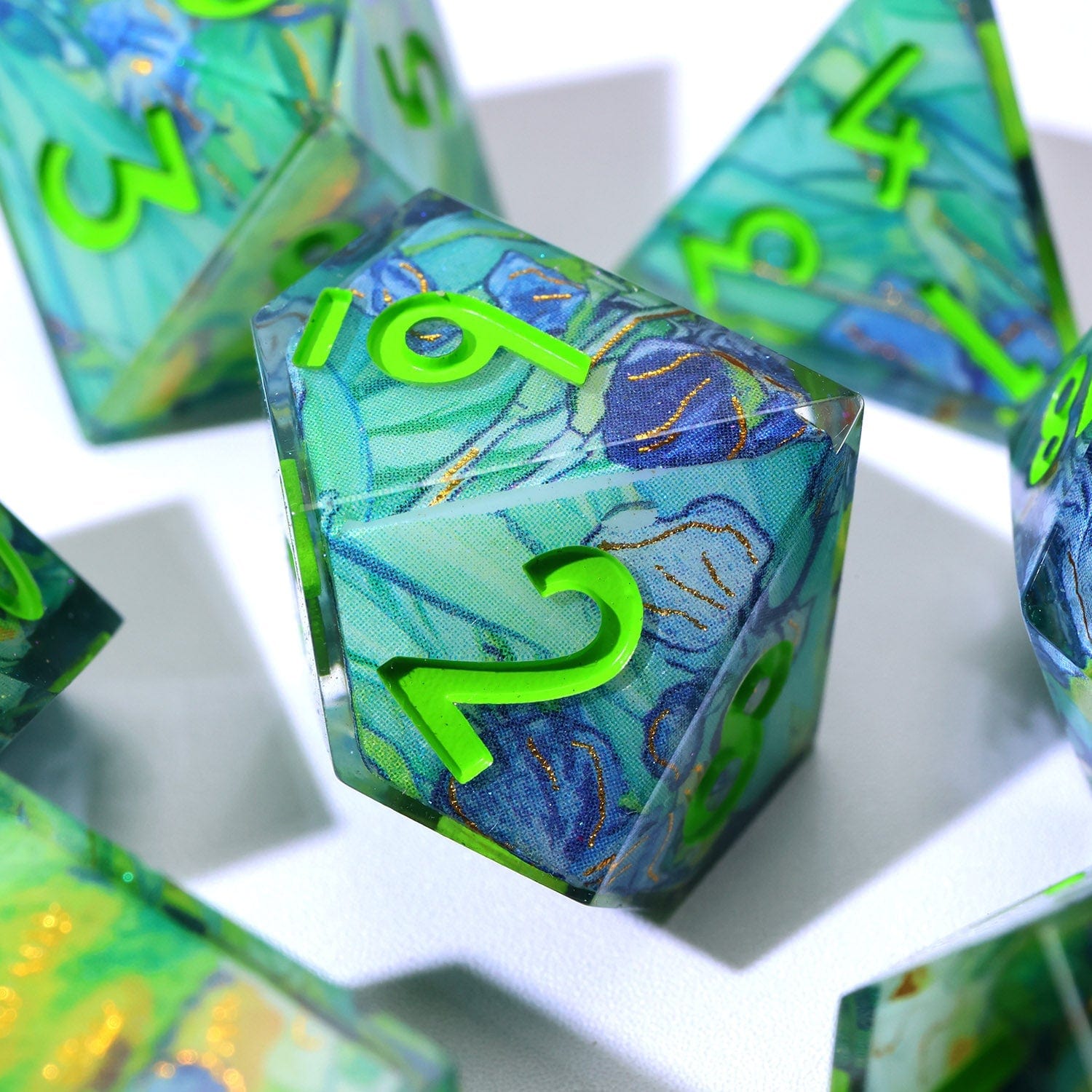 Tabletop Dominion DICE Bluemorn Grove | Art Core Dice | 7 Piece Set
