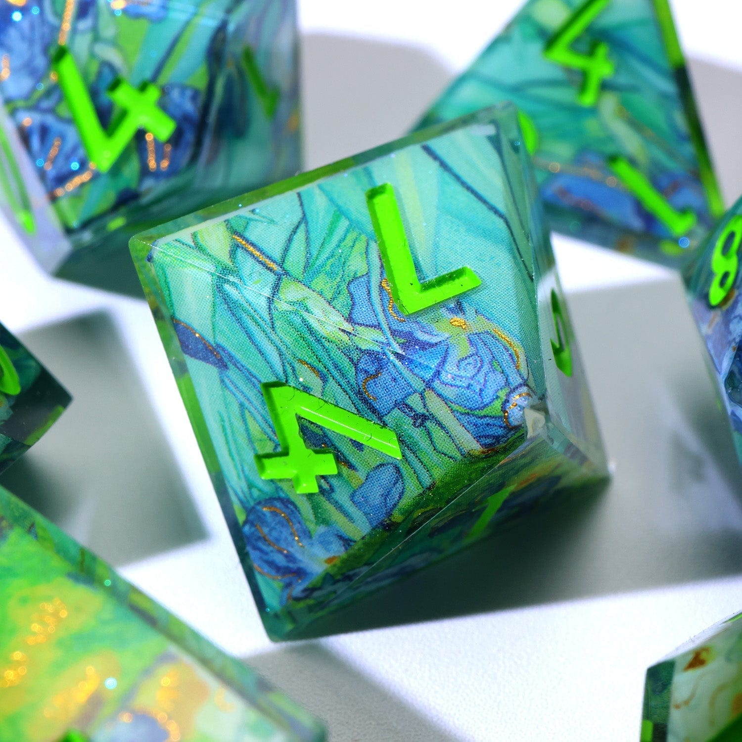 Tabletop Dominion DICE Bluemorn Grove | Art Core Dice | 7 Piece Set