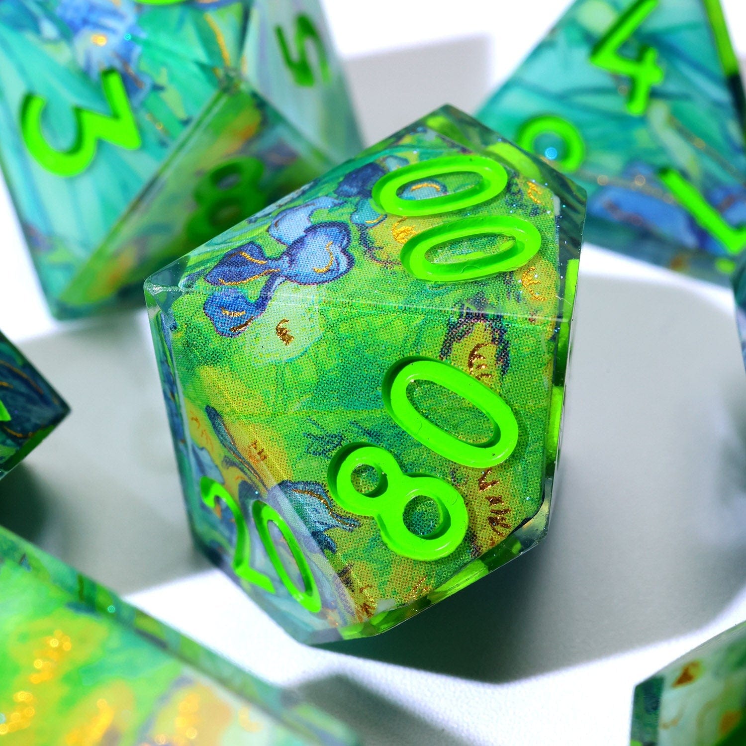 Tabletop Dominion DICE Bluemorn Grove | Art Core Dice | 7 Piece Set