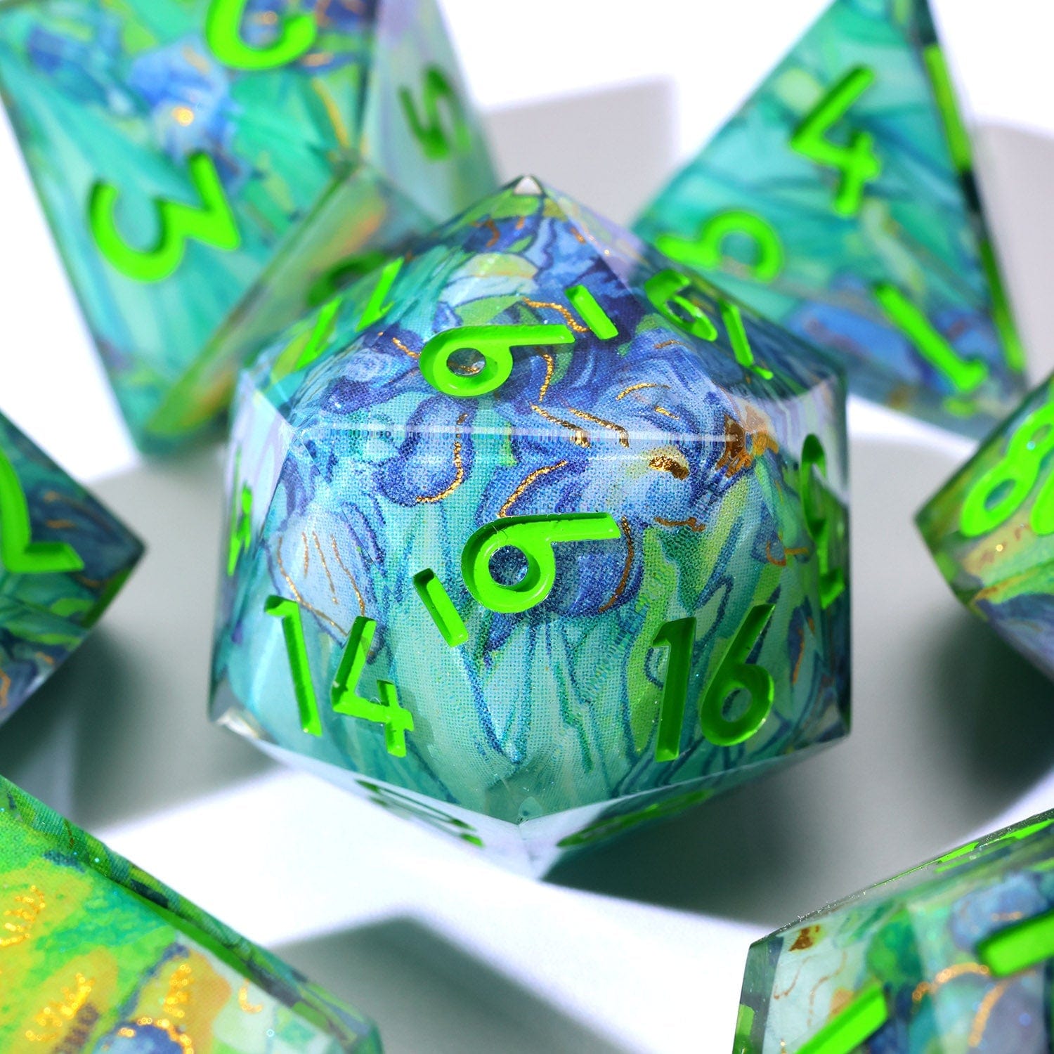 Tabletop Dominion DICE Bluemorn Grove | Art Core Dice | 7 Piece Set
