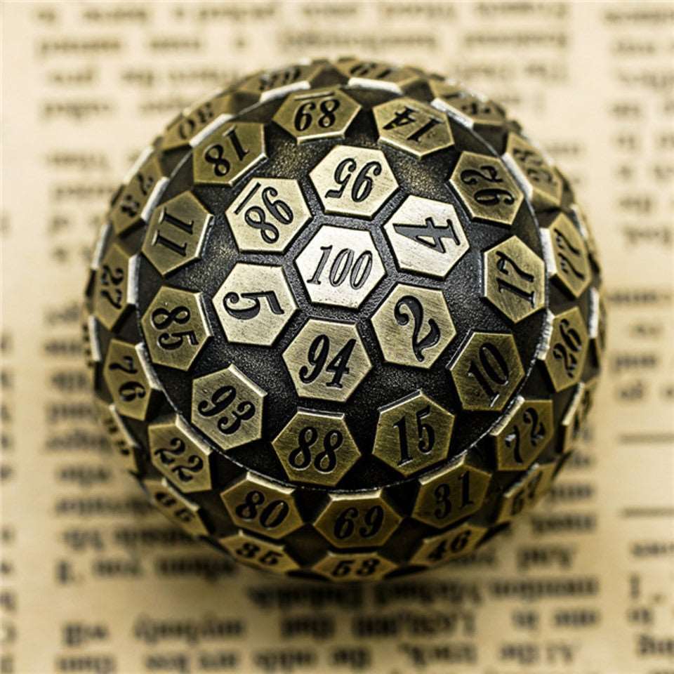 Tabletop Dominion DICE Bronze Oracle | 45mm D100 | Metal
