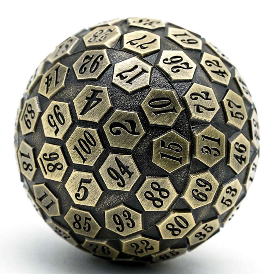 Tabletop Dominion DICE Bronze Oracle | 45mm D100 | Metal