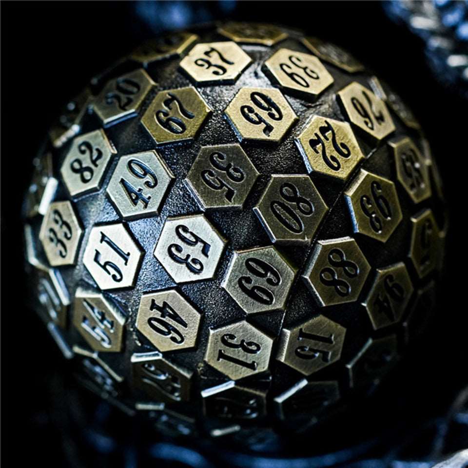 Tabletop Dominion DICE Bronze Oracle | 45mm D100 | Metal
