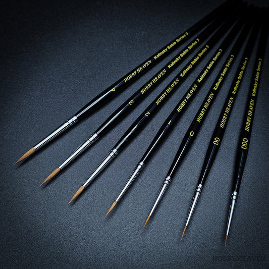 Brush Hobby Heaven Series 3 Singles and Sets — Kolinsky Sable Round