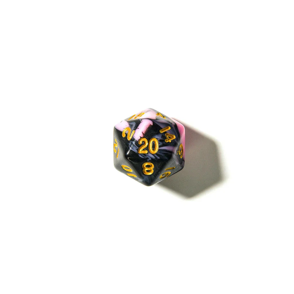 Bubblegum Midnight | Acrylic Dice | 7 Piece Set - DICE