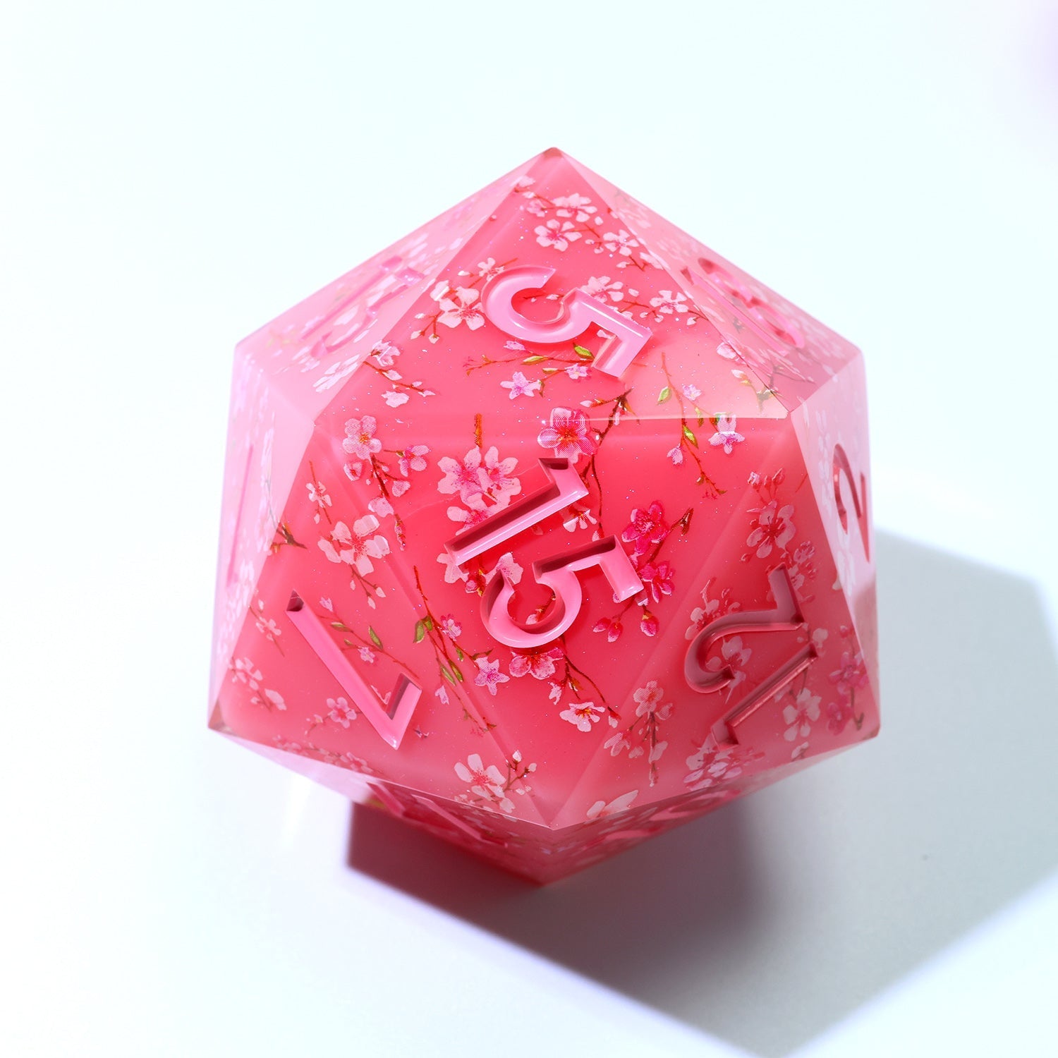 Candied Blossom | 50mm D20 | Oversized Art Core Dice - DICE