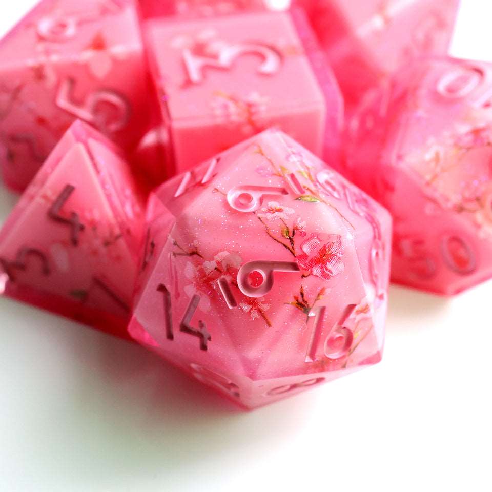 Tabletop Dominion DICE Candied Blossom | Art Core Dice| 7 Piece Set