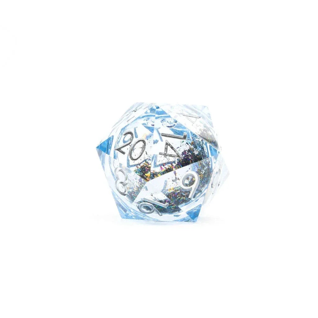 Tabletop Dominion DICE Celestial Shimmer | 33mm D20 | Oversized Liquid Core