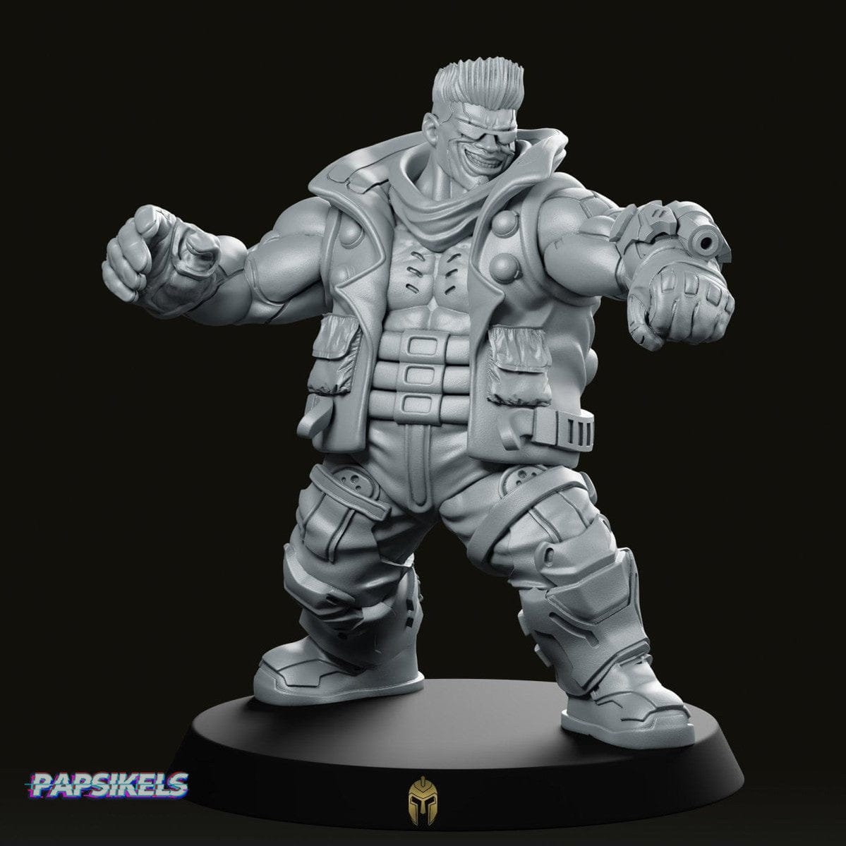 We Print Miniatures Science Fiction Choogs Armblaster Cyberpunk Miniature
