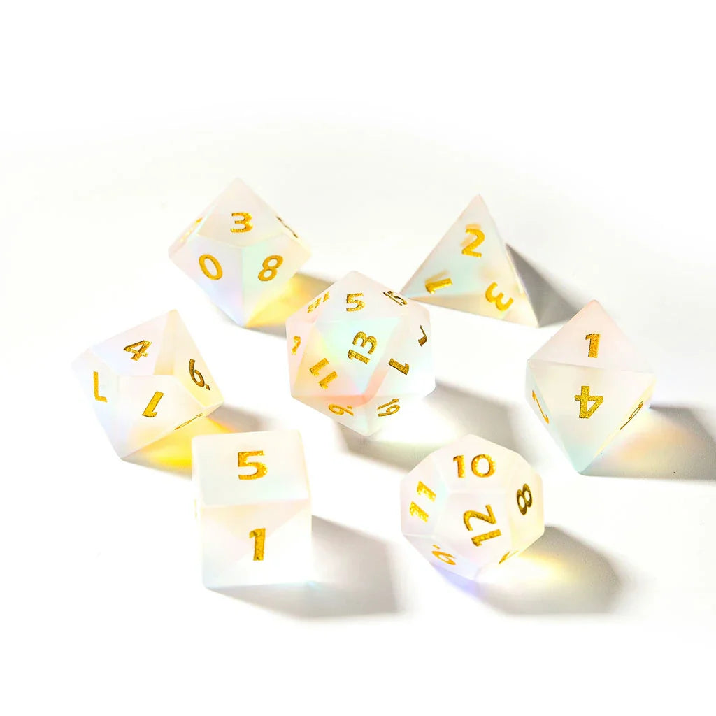 Chromatic Haze | Matte Dichroic Glass | 7 Piece Set - DICE