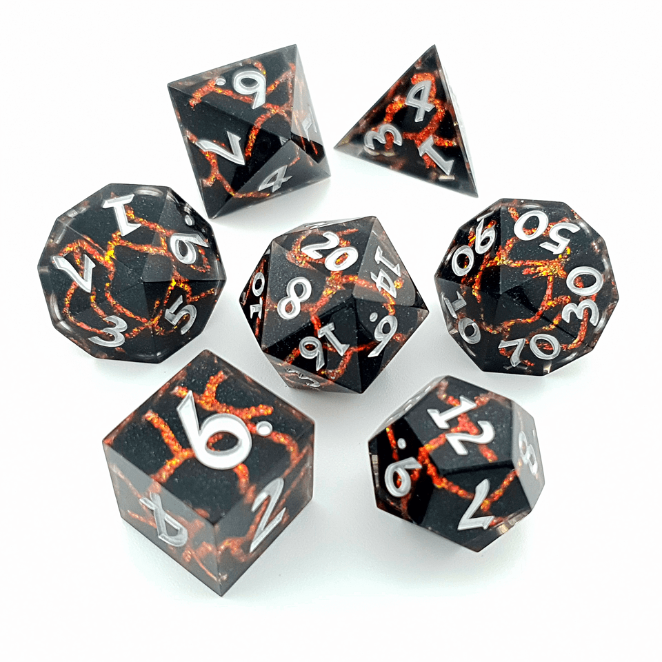 Tabletop Dominion DICE Cleric's Vein | Art Core Dice | 7 Piece Set