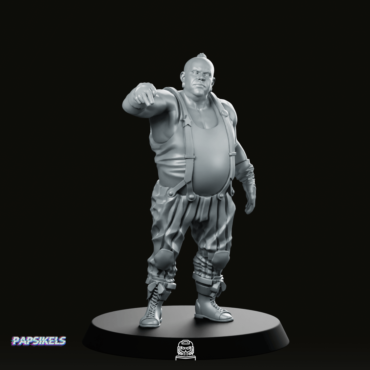 We Print Miniatures Science Fiction Clown Gang Biker Leader Miniature
