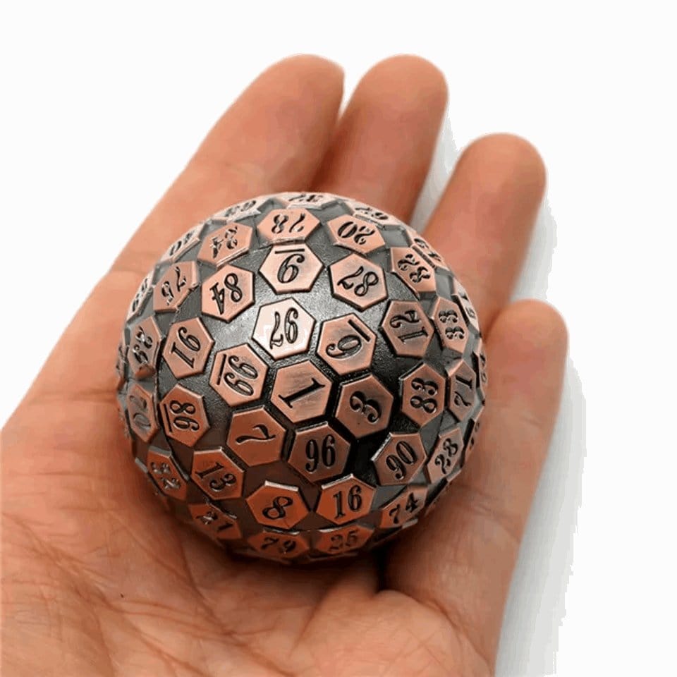 Tabletop Dominion DICE Copper Oracle | 45mm D100 | Metal