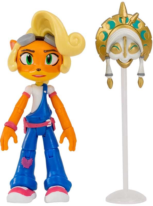 Purple Anime Action figure CRASH BANDICOOT  - COCO WITH MASK