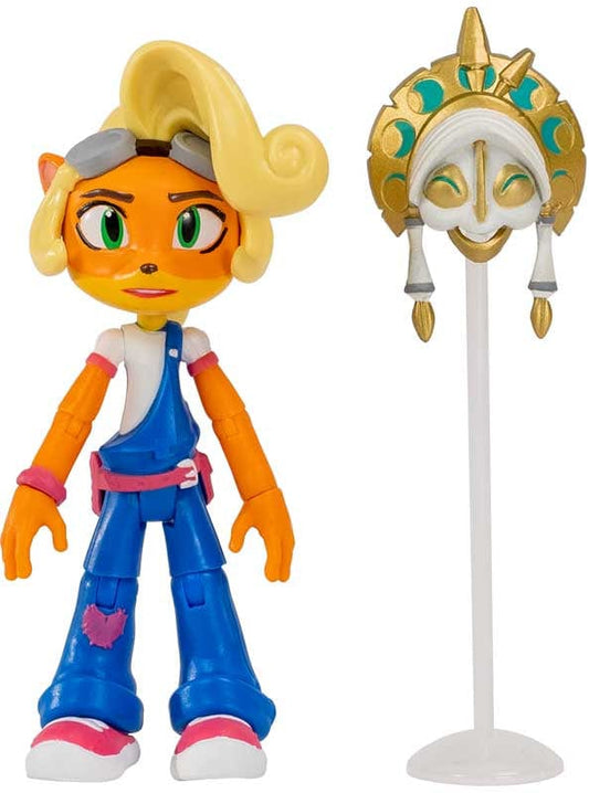 Purple Anime Action figure CRASH BANDICOOT  - COCO WITH MASK