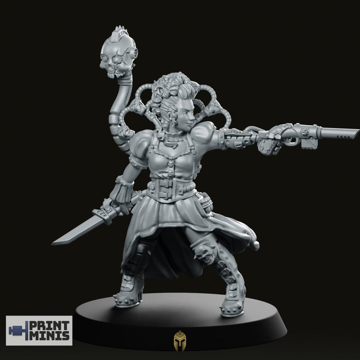 We Print Miniatures Science Fiction Cressida Bounty Hunter Miniature