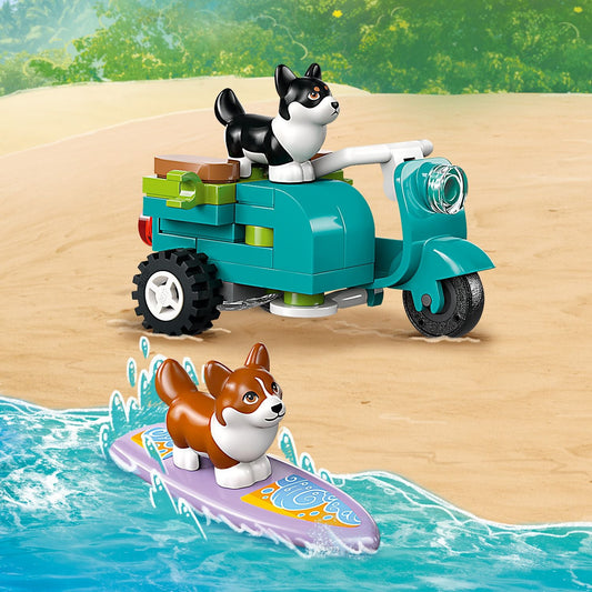 Curious Minds Toys & Games > Toys > Construction Toys > Interlocking Blocks > LEGO > Friends Lego Friends 42641 Surfing Dogs & Scooter Adventure Playset for Age 6+