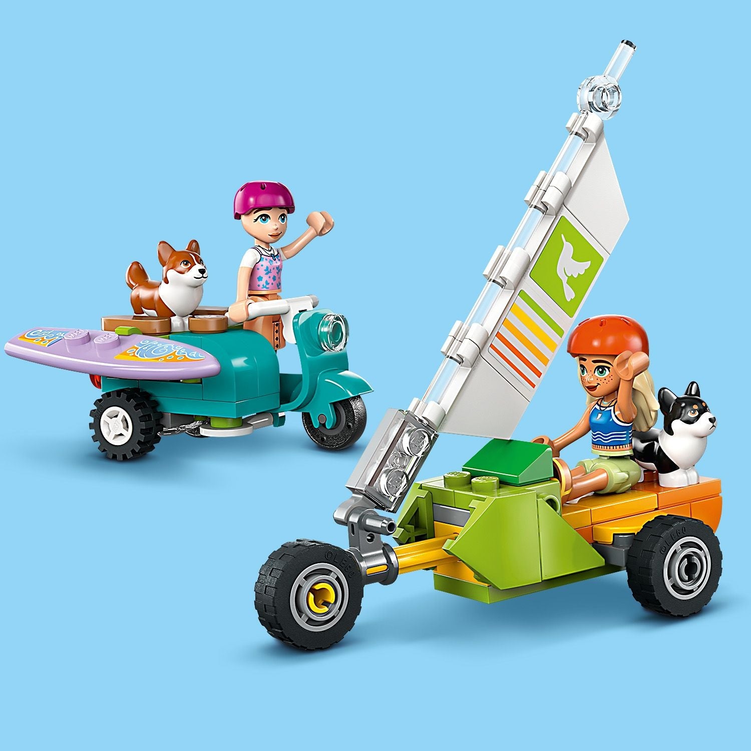 Curious Minds Toys & Games > Toys > Construction Toys > Interlocking Blocks > LEGO > Friends Lego Friends 42641 Surfing Dogs & Scooter Adventure Playset for Age 6+