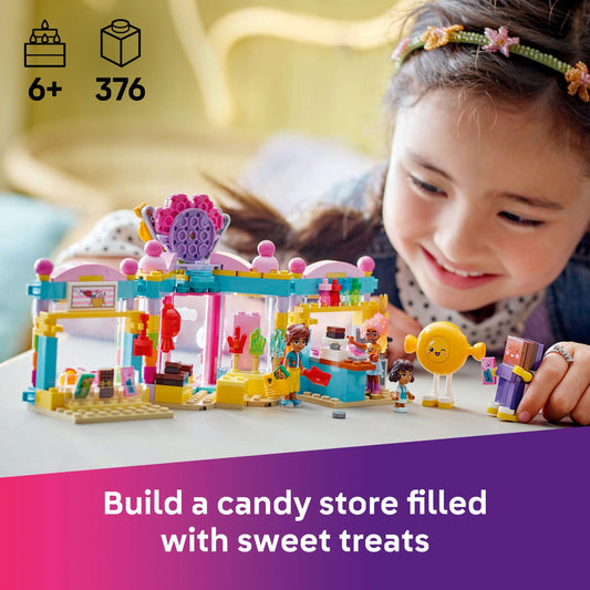 Curious Minds Toys & Games > Toys > Construction Toys > Interlocking Blocks > LEGO > Friends Lego Friends 42649 Heartlake City Candy Store Playset for Ages 6 & Up