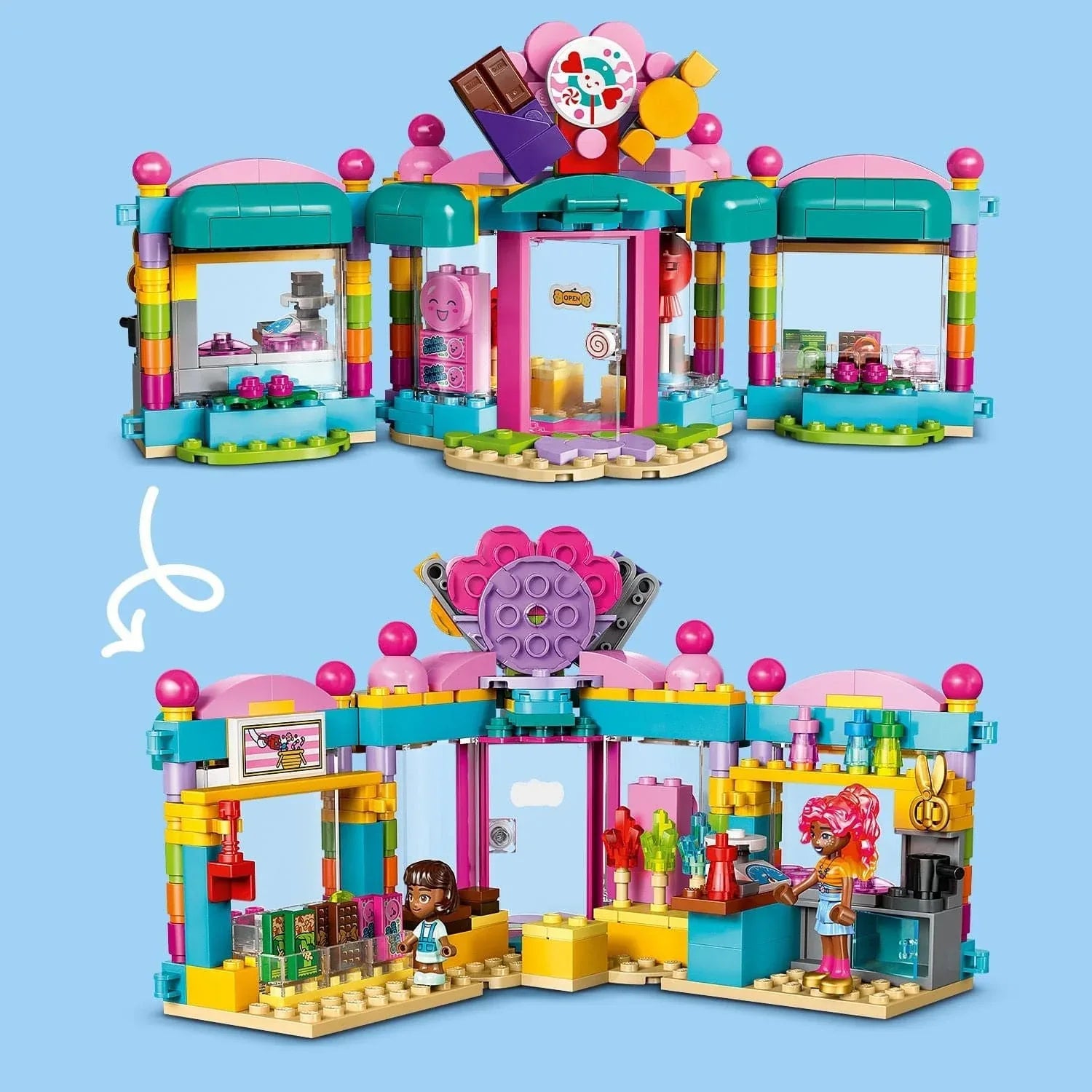 Curious Minds Toys & Games > Toys > Construction Toys > Interlocking Blocks > LEGO > Friends Lego Friends 42649 Heartlake City Candy Store Playset for Ages 6 & Up