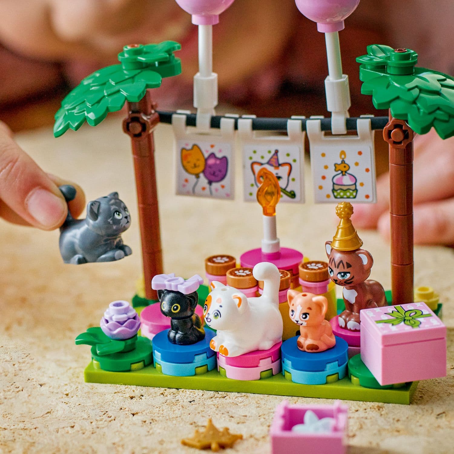Curious Minds Toys & Games > Toys > Construction Toys > Interlocking Blocks > LEGO > Friends Lego Friends 42666 Cat Birthday Party & Tree House for Ages 6 and Up