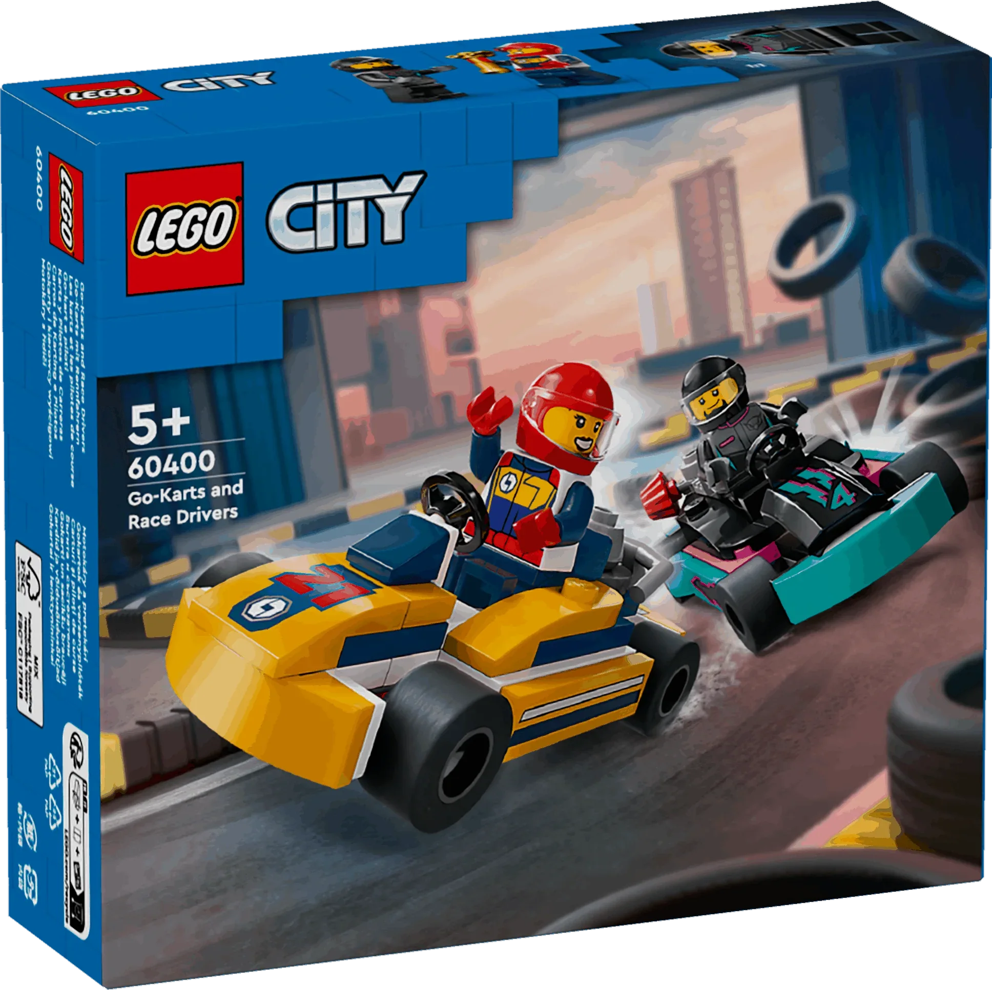 Curious Minds Toys & Games > Toys > Construction Toys > Interlocking Blocks > LEGO > LEGO City Lego City 60400 Go-Karts and Race Drivers Playset for Ages 5 and Up