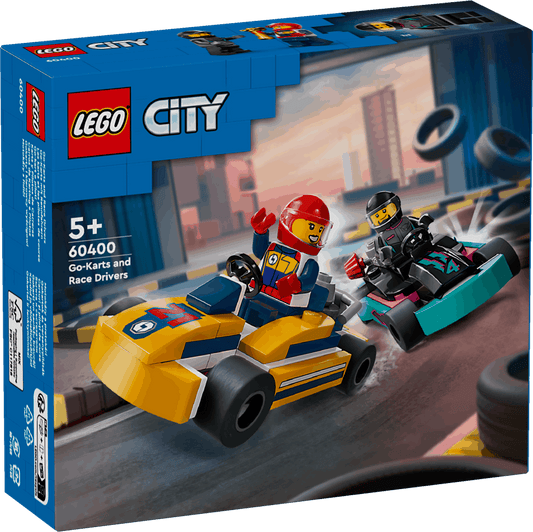 Curious Minds Toys & Games > Toys > Construction Toys > Interlocking Blocks > LEGO > LEGO City Lego City 60400 Go-Karts and Race Drivers Playset for Ages 5 and Up
