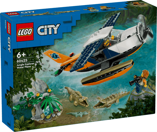 Curious Minds Toys & Games > Toys > Construction Toys > Interlocking Blocks > LEGO > LEGO City Lego City 60425 Jungle Explorer Water Plane Playset for Ages 6 and Up