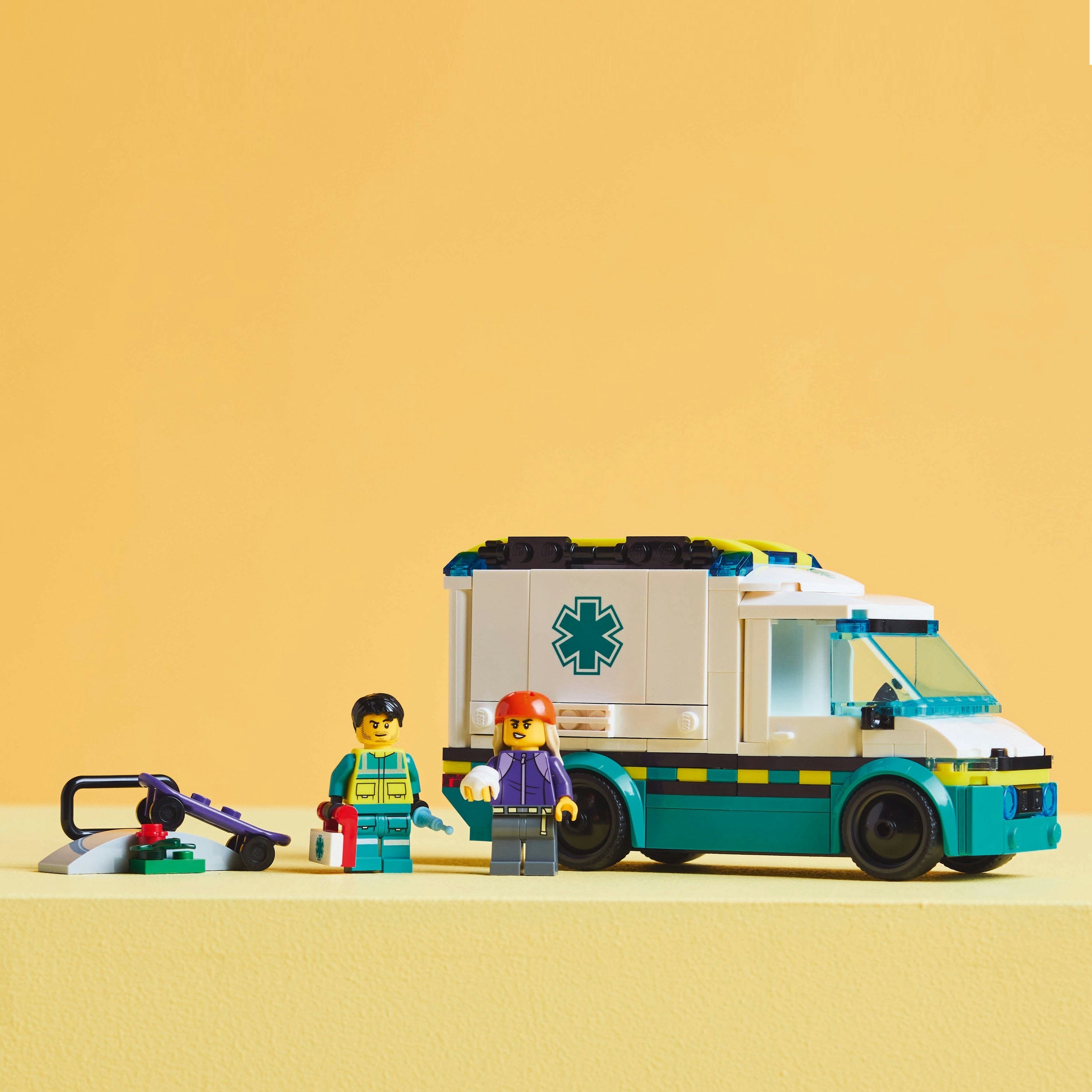 Curious Minds Toys & Games > Toys > Construction Toys > Interlocking Blocks > LEGO > LEGO City Lego City 60451 Emergency Ambulance Playset for Ages 5 and Up