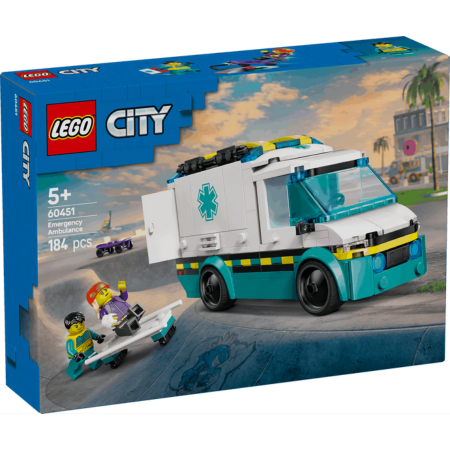 Curious Minds Toys & Games > Toys > Construction Toys > Interlocking Blocks > LEGO > LEGO City Lego City 60451 Emergency Ambulance Playset for Ages 5 and Up