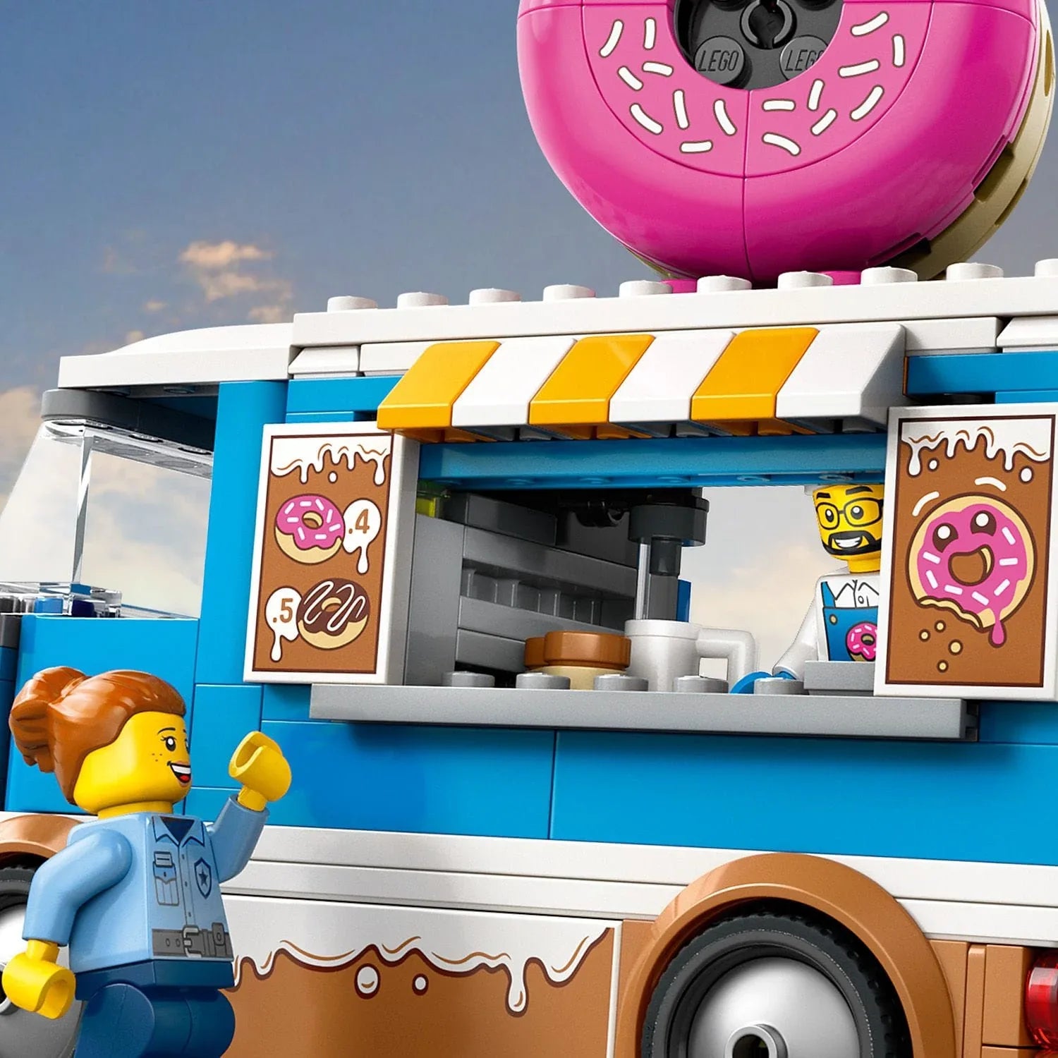 Curious Minds Toys & Games > Toys > Construction Toys > Interlocking Blocks > LEGO > LEGO City Lego City 60452 Doughnut Truck Buildable Toy Playset for Ages 5 and Up