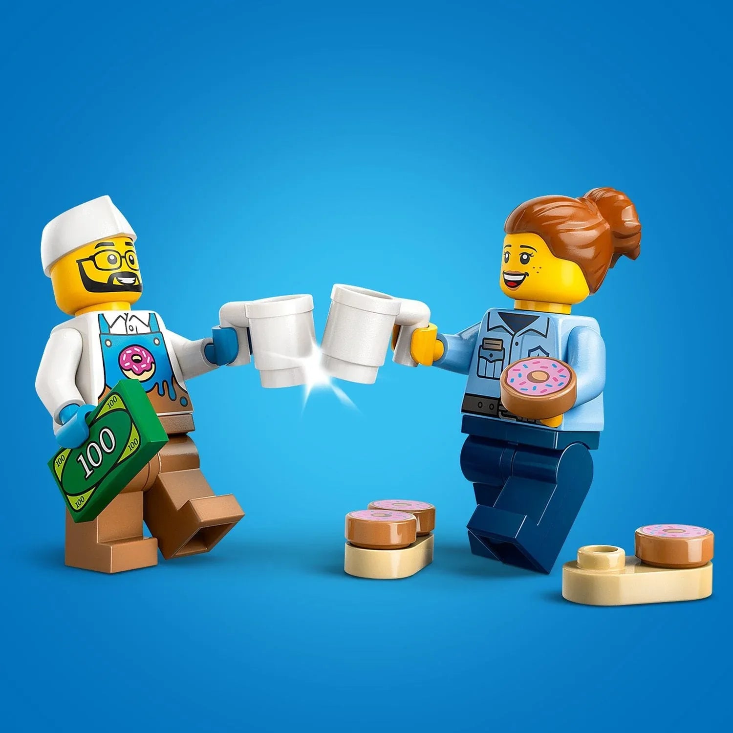 Curious Minds Toys & Games > Toys > Construction Toys > Interlocking Blocks > LEGO > LEGO City Lego City 60452 Doughnut Truck Buildable Toy Playset for Ages 5 and Up